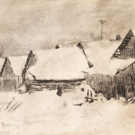 1992. Samorod. Charcoal on paper. 41 x 21cm