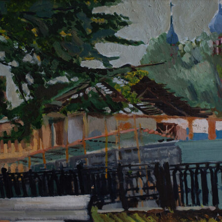 Yauzskie Vorota. 50x70cm. Oils on canvas. Moscow 2006.
