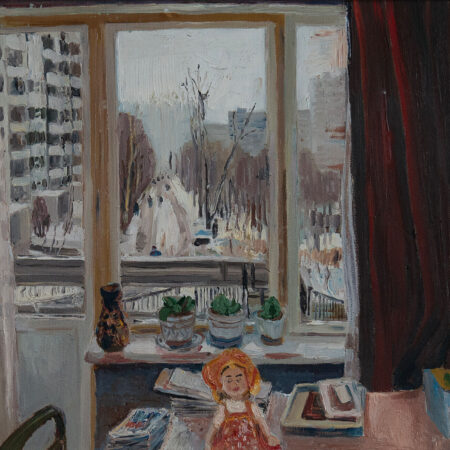 Matroshka. 60x85cm. Oils on board, 1986.